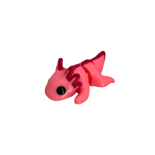 Axolotl Jigglit – 3D Printed Articulated Axolotl Toy | Flexible Fidget, Sensory Gift | Collectible for Kids & Adults - Articulated Toy - HL Designs - SKU - JIG - AXO
