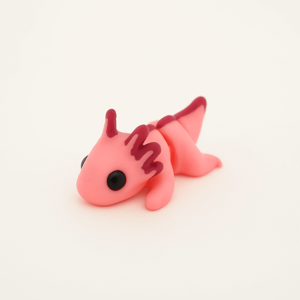 Axolotl Jigglit β 3D Printed Articulated Axolotl Toy | Flexible Fidget, Sensory Gift | Collectible for Kids & Adults - Articulated Toy - HL Designs - SKU-JIG-AXO