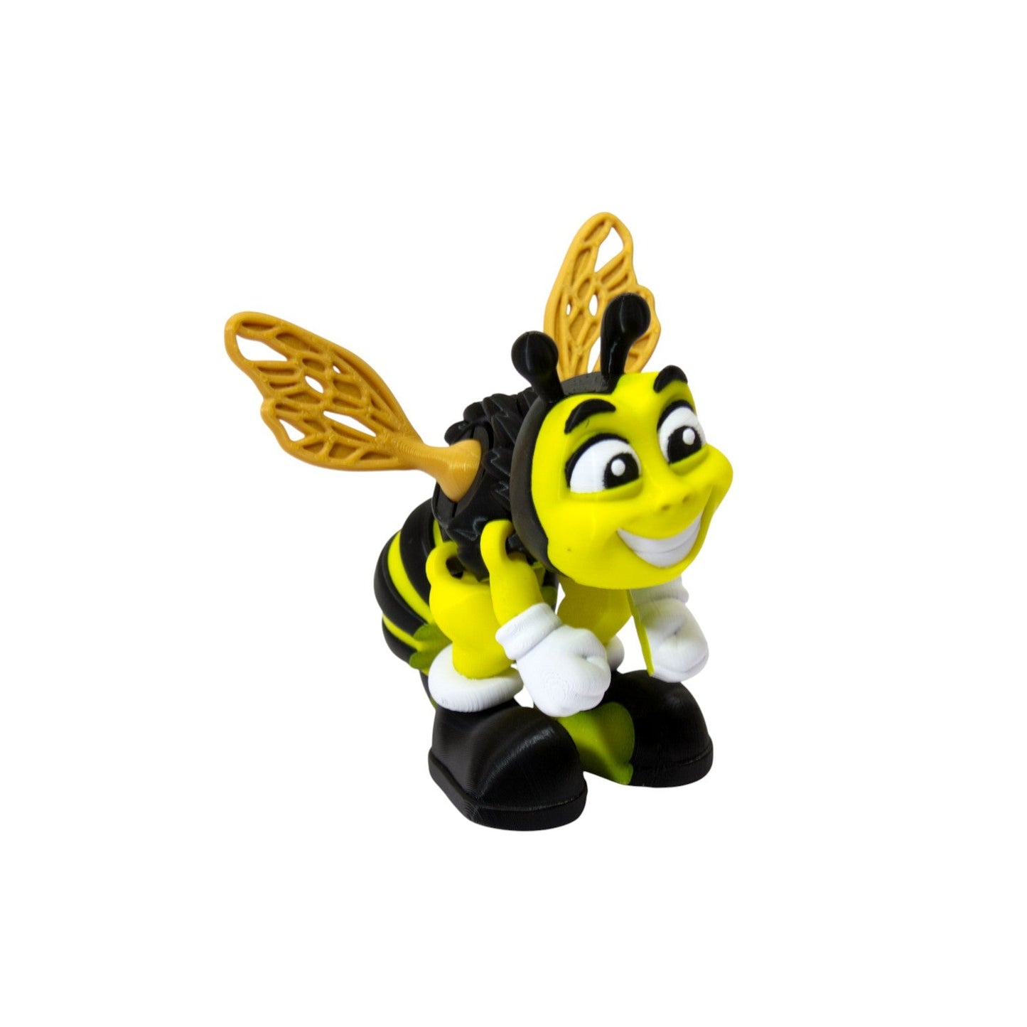 Bee Flexi – 3D Printed Articulated Bee Toy | Flexible Fidget, Sensory Gift | Collectible for Kids & Adults - Articulated Toy - HL Designs - SKU - BEE - FLE
