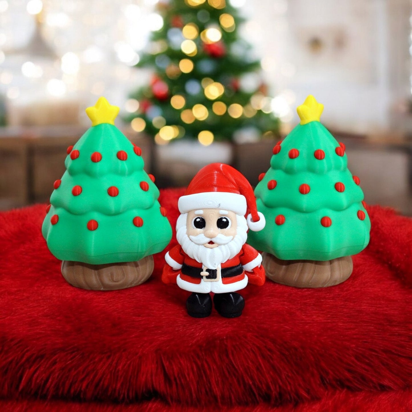 Flexi Santa - Articulated Toy - HL Designs - FS - PLA - SANTA