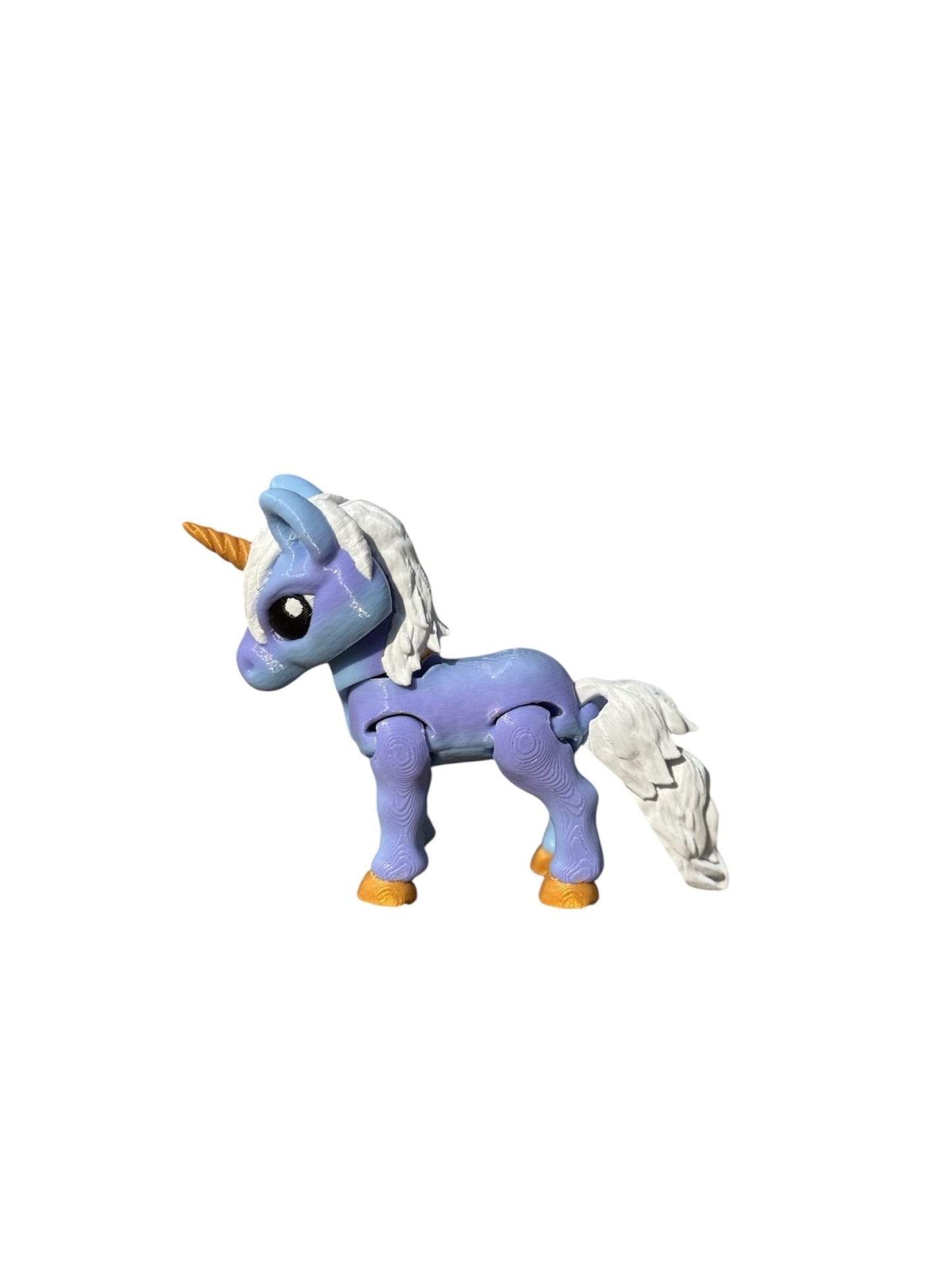 Flexi Unicorn – 3D Printed Articulated Unicorn Toy | Flexible Fantasy Fidget, Sensory Gift | Collectible for Kids & Adults - Articulated Toy - HL Designs - SKU - UNI - BB - 1