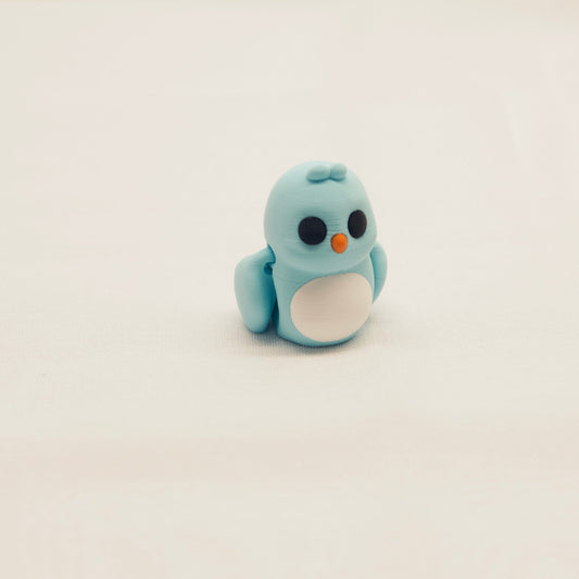 Love Bird Blue Jigglit - Articulated Toy - HL Designs - JIG - PLA - LBB