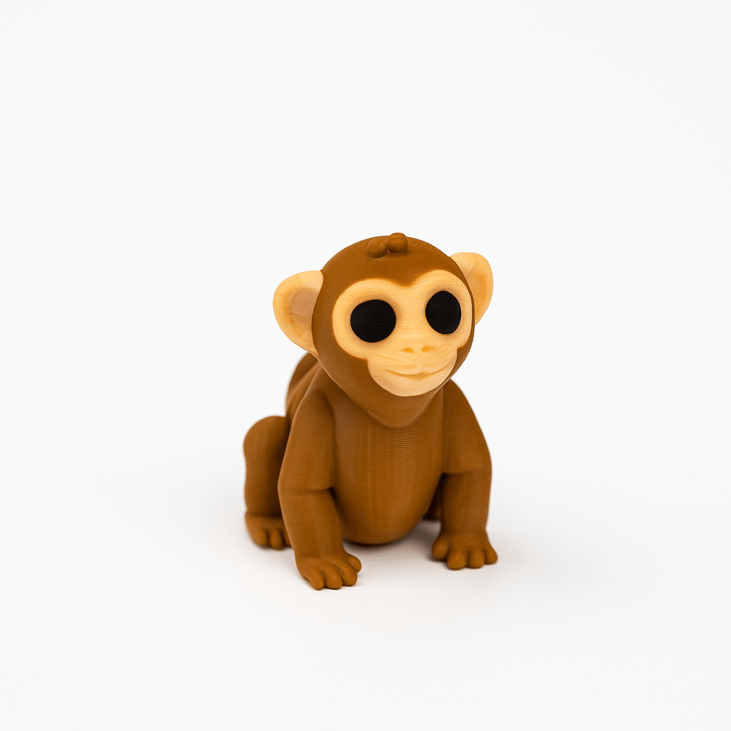 Monkey Jigglit β 3D Printed Articulated Monkey Toy | Flexible Fidget, Sensory | Collectible Gift for Kids & Adults - Articulated Toy - HL Designs - JIG-PLA-MON
