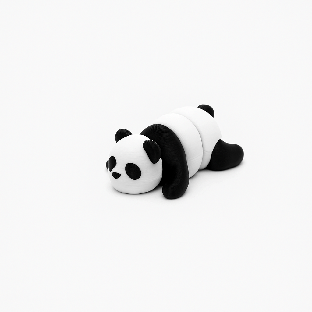 Panda Jigglit – 3D Printed Articulated Panda Toy | Flexible Fidget, Sensory | Collectible Gift for Kids & Adults - Articulated Toy - HL Designs - SKU-JIG-PAN