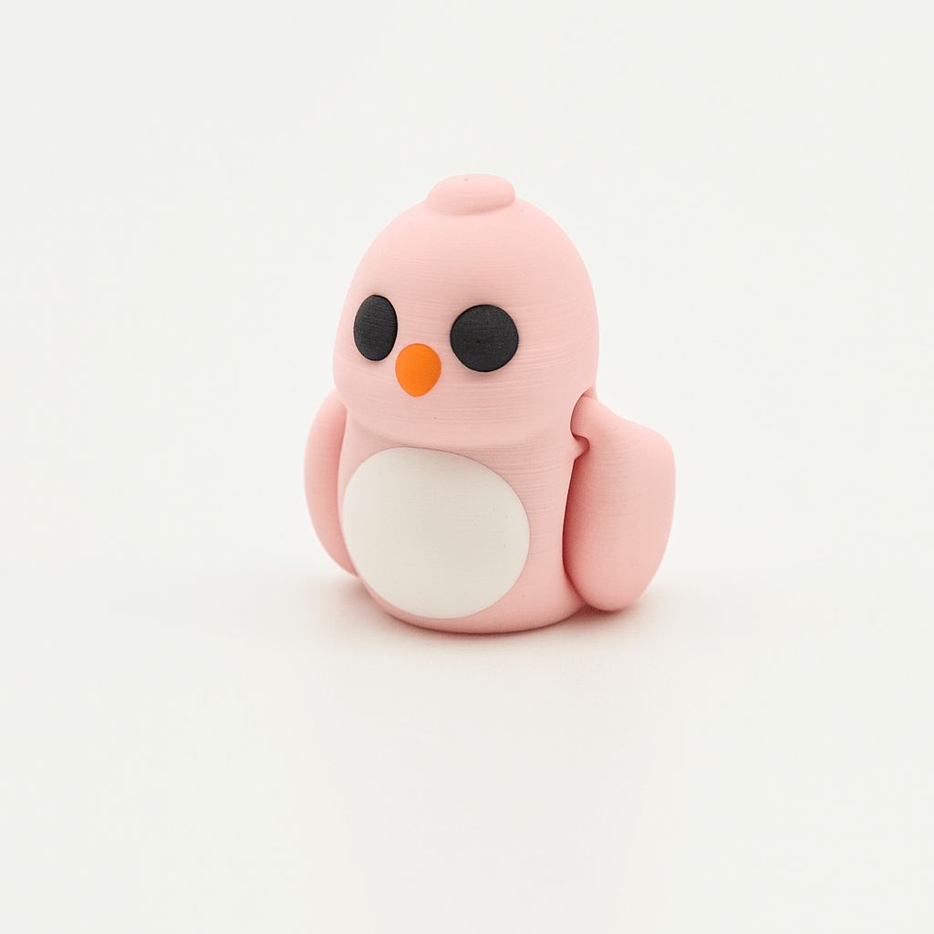Pink Love Bird Jigglit β 3D Printed Articulated Pink Love Bird Toy | Flexible Fidget, Sensory | Collectible Gift for Kids & Adults - Articulated Toy - HL Designs - JIG-PLA-LBP