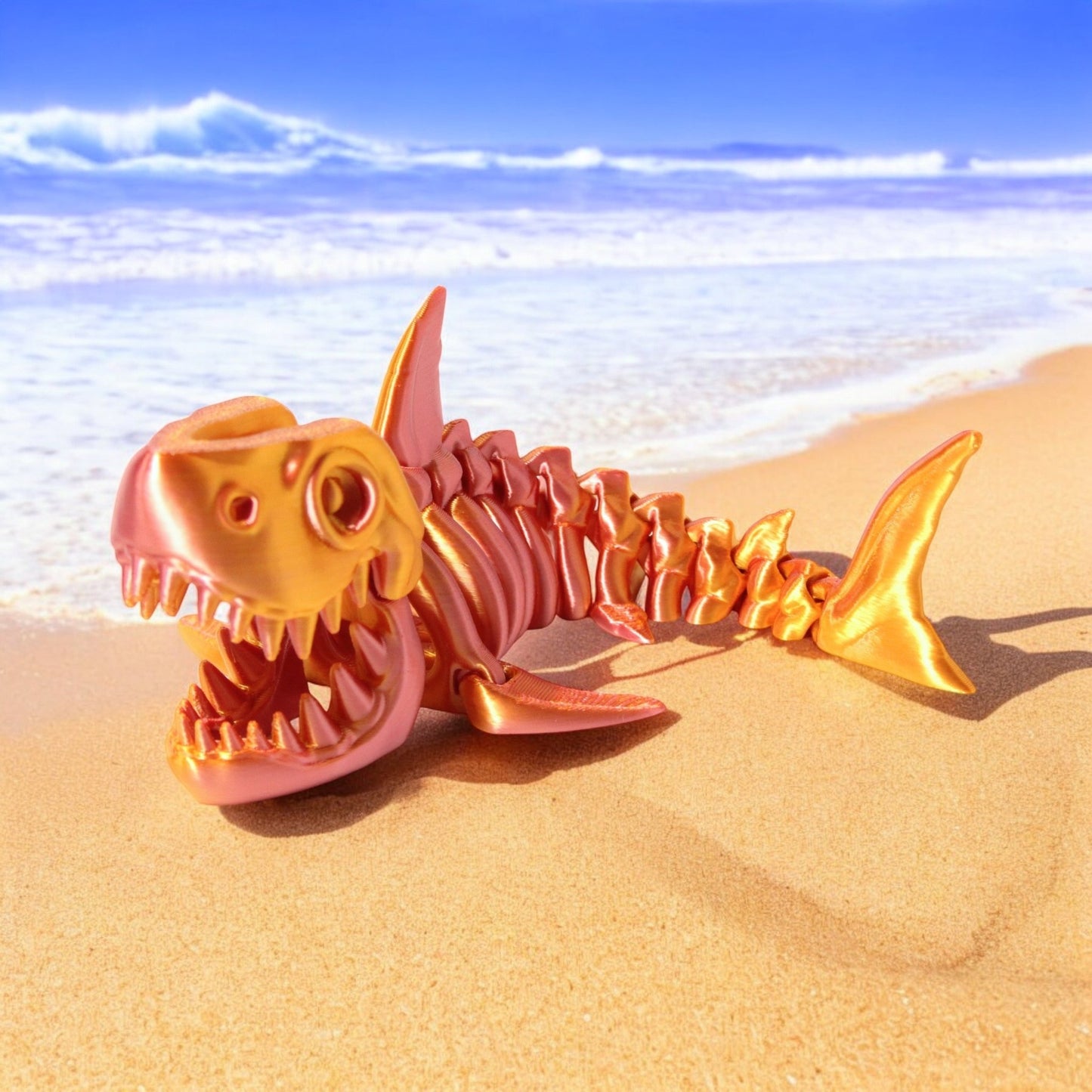 Skelly Shark - Articulated - HL Designs - SS - PLA - MED - PG