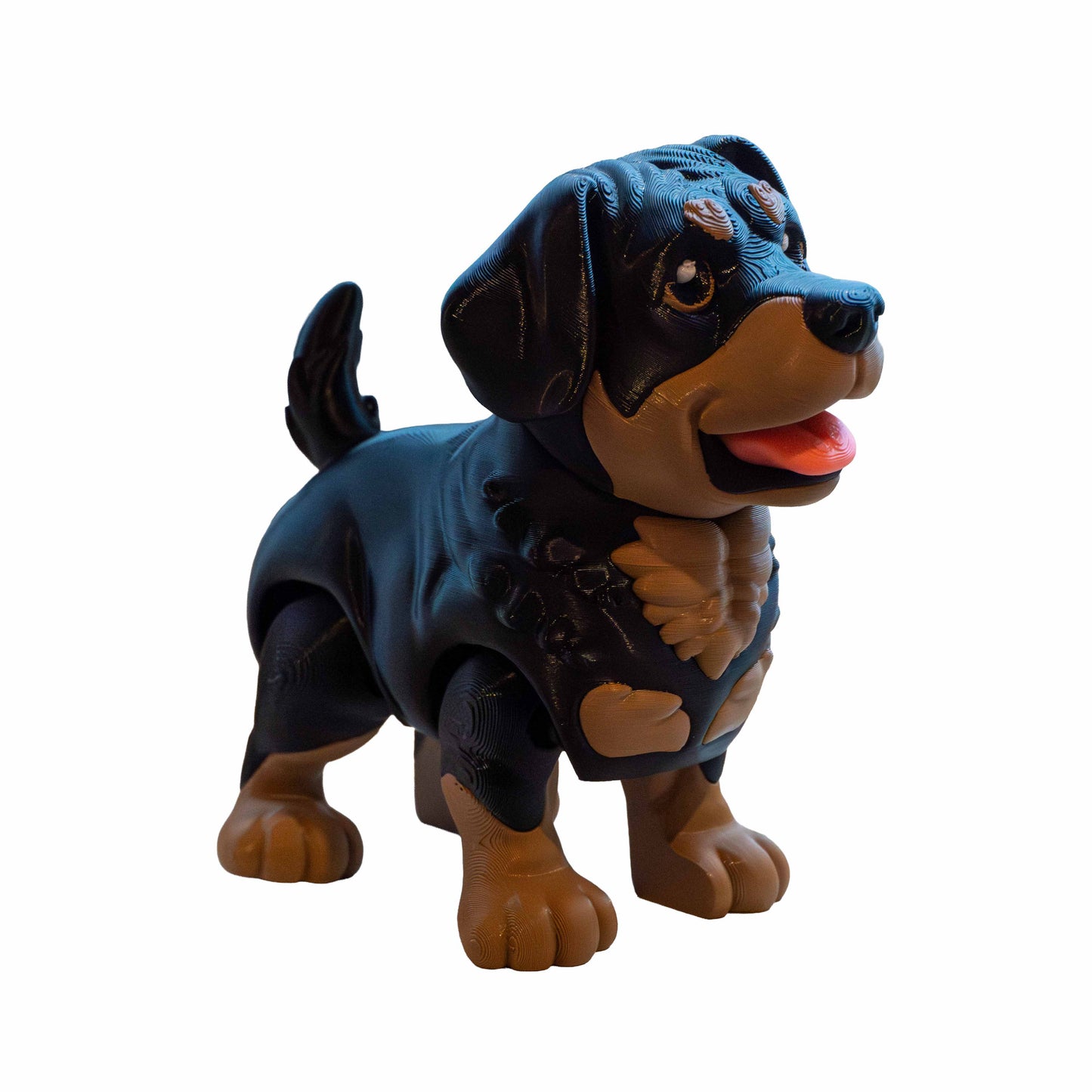 Rottweiler Flexi Toy Dog | Articulated Flexi Fidget Toy | 3D Printed in Australia