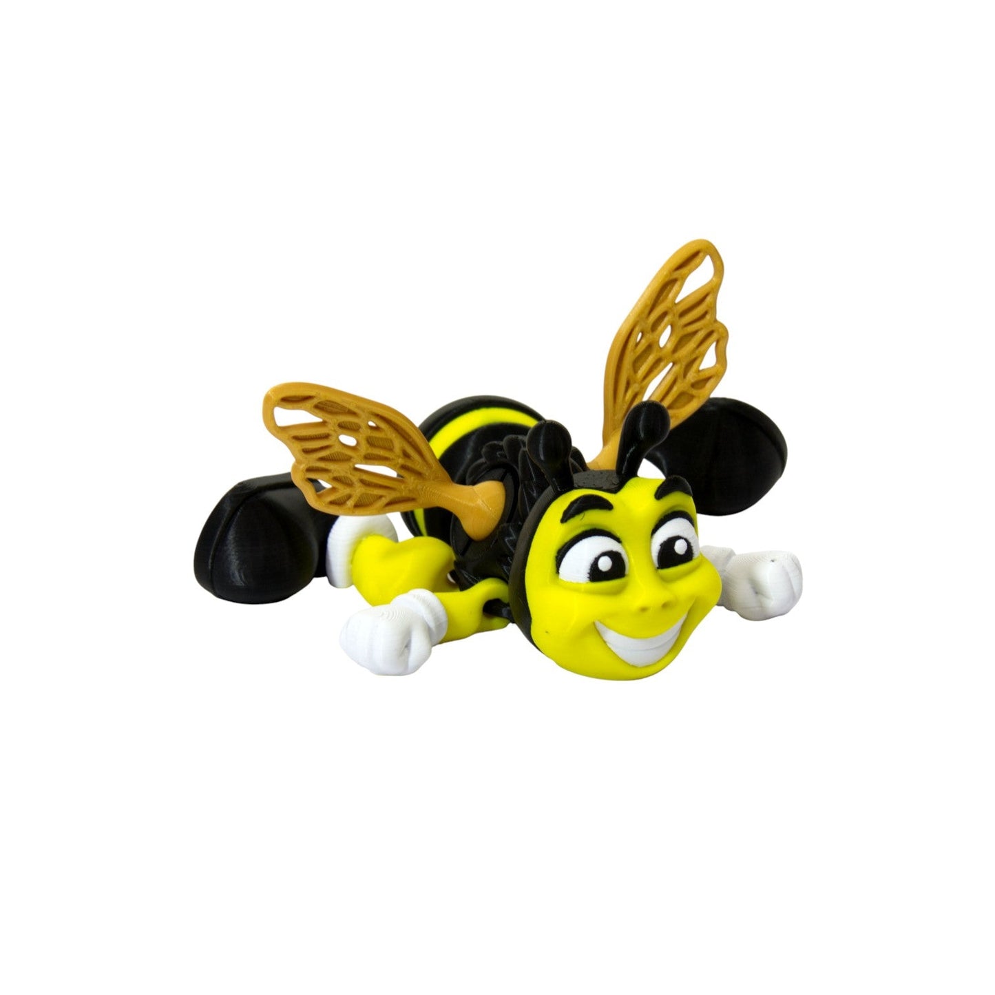 Bee Flexi – 3D Printed Articulated Bee Toy | Flexible Fidget, Sensory Gift | Collectible for Kids & Adults - Articulated Toy - HL Designs - SKU - BEE - FLE