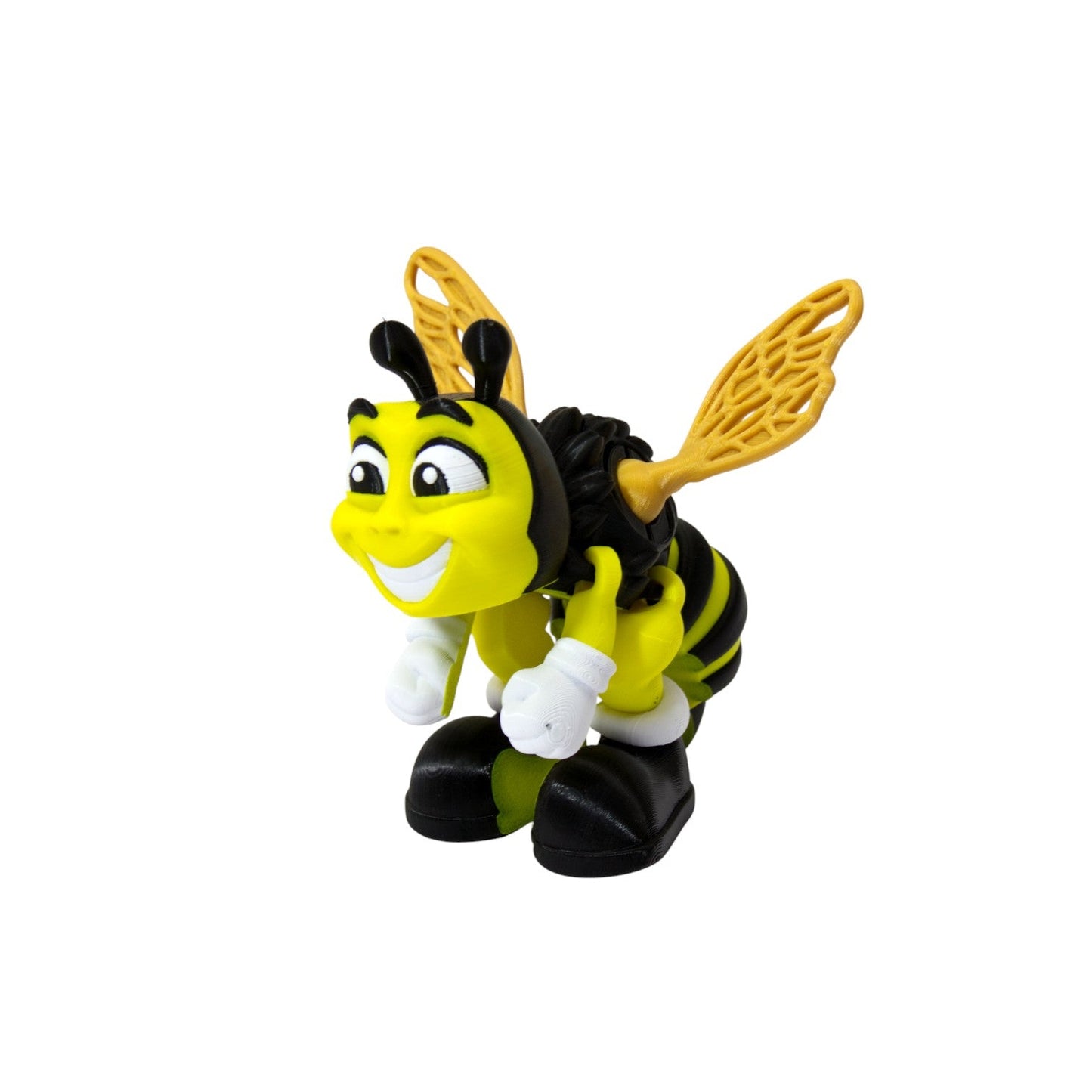 Bee Flexi – 3D Printed Articulated Bee Toy | Flexible Fidget, Sensory Gift | Collectible for Kids & Adults - Articulated Toy - HL Designs - SKU - BEE - FLE