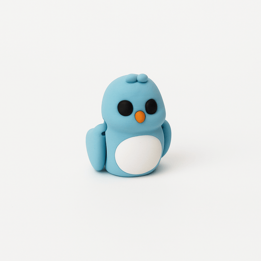 Blue Love Bird Jigglit – 3D Printed Articulated Blue Love Bird Toy | Flexible Fidget, Sensory | Collectible Gift for Kids & Adults - Articulated Toy - HL Designs - JIG-PLA-LBB