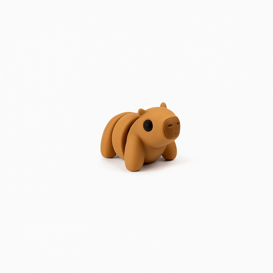 Capybara Jigglit – 3D Printed Articulated Capybara Toy | Flexible Fidget, Sensory | Collectible Gift for Kids & Adults - Articulated Toy - HL Designs - JIG-PLA-CAP