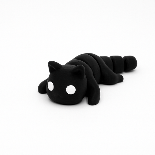Cat Jigglit – 3D Printed Articulated Cat Toy | Flexible Fidget, Sensory | Collectible Gift for Kids & Adults - Articulated Toy - HL Designs - JIG-PLA-CAT
