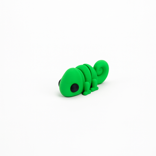 Chameleon Jigglit – 3D Printed Articulated Chameleon Toy | Flexible Fidget, Sensory | Collectible Gift for Kids & Adults - Articulated Toy - HL Designs - JIG-PLA-CHA