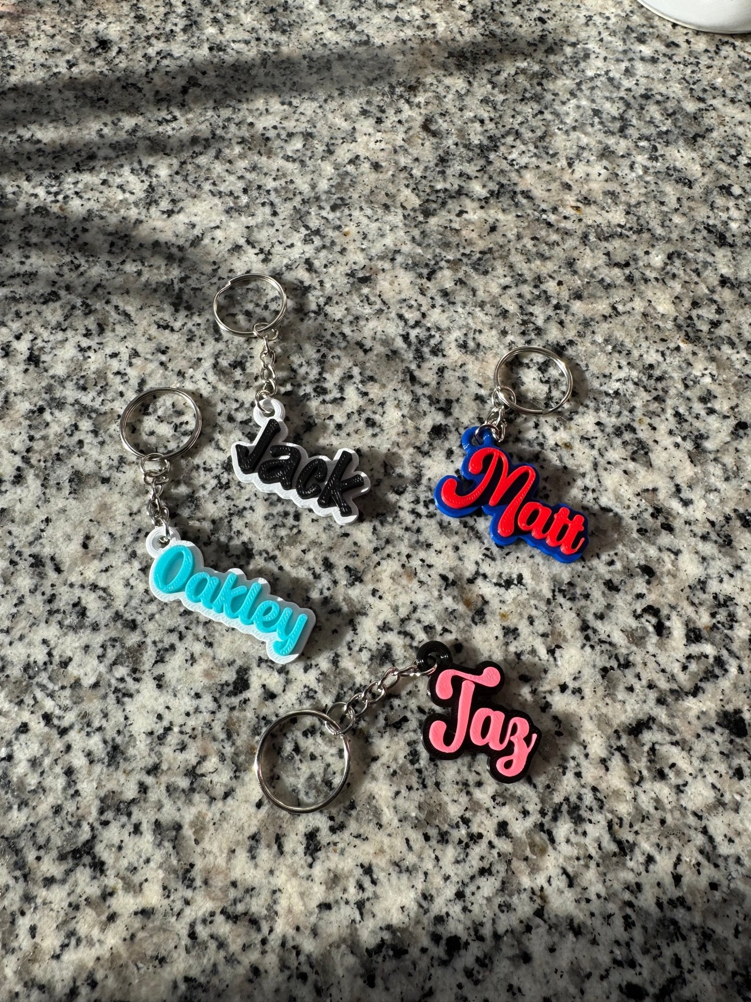 Custom Keychains – Personalized 3D Printed Key Rings | Unique Gifts ...