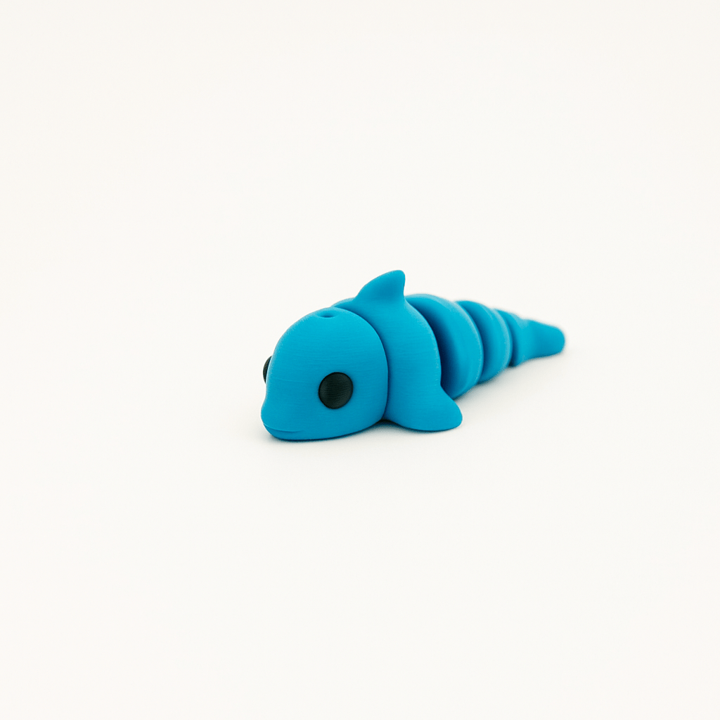 Dolphin Jigglit – 3D Printed Articulated Dolphin Toy | Flexible Fidget, Sensory | Collectible Gift for Kids & Adults - Articulated Toy - HL Designs - JIG-PLA-DOL
