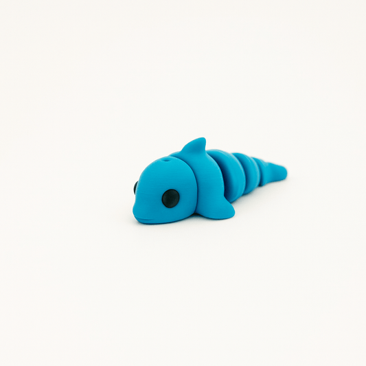 Dolphin Jigglit – 3D Printed Articulated Dolphin Toy | Flexible Fidget, Sensory | Collectible Gift for Kids & Adults - Articulated Toy - HL Designs - JIG-PLA-DOL