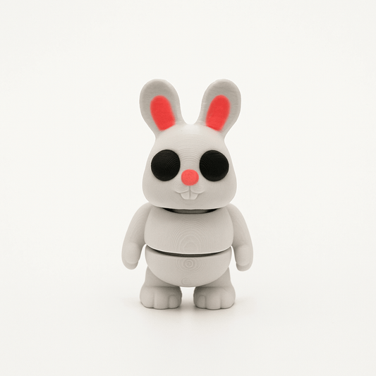 Easter Bunny Jigglit – 3D Printed Articulated Easter Bunny Toy | Flexible Fidget, Sensory | Collectible Gift for Kids & Adults - Articulated Toy - HL Designs - JIG-PLA-EB