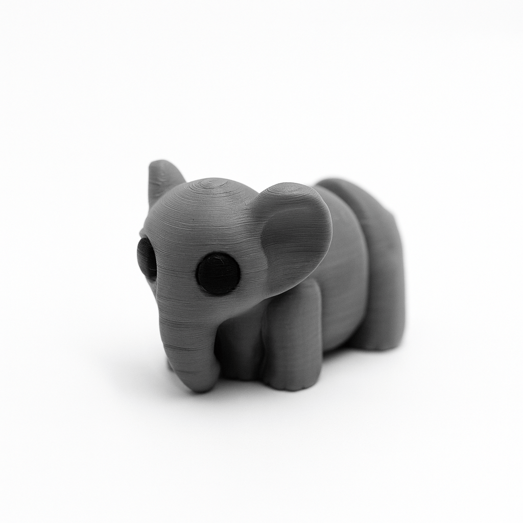Elephant Jigglit – 3D Printed Articulated Elephant Toy | Flexible Fidget, Sensory | Collectible Gift for Kids & Adults - Articulated Toy - HL Designs - JIG-PLA-ELE