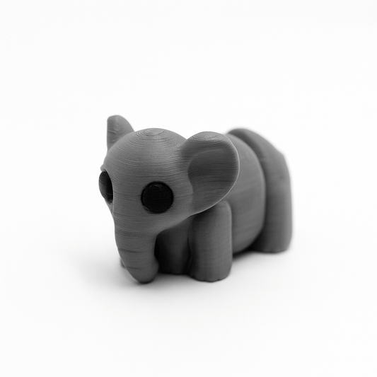 Elephant Jigglit – 3D Printed Articulated Elephant Toy | Flexible Fidget, Sensory | Collectible Gift for Kids & Adults - Articulated Toy - HL Designs - JIG-PLA-ELE