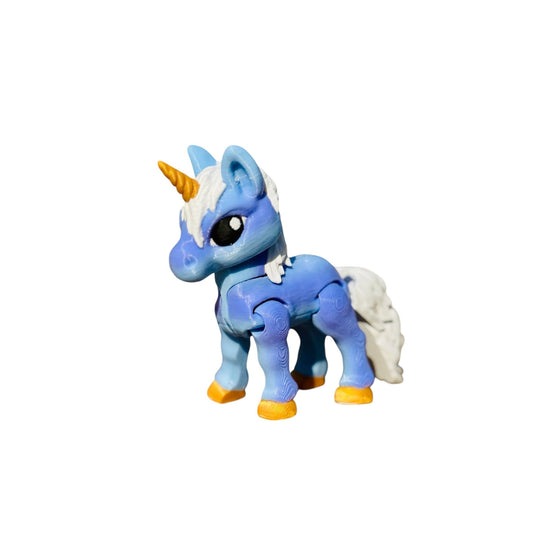 Flexi Unicorn – 3D Printed Articulated Unicorn Toy | Flexible Fantasy Fidget, Sensory Gift | Collectible for Kids & Adults - Articulated Toy - HL Designs - SKU - UNI - BB - 1