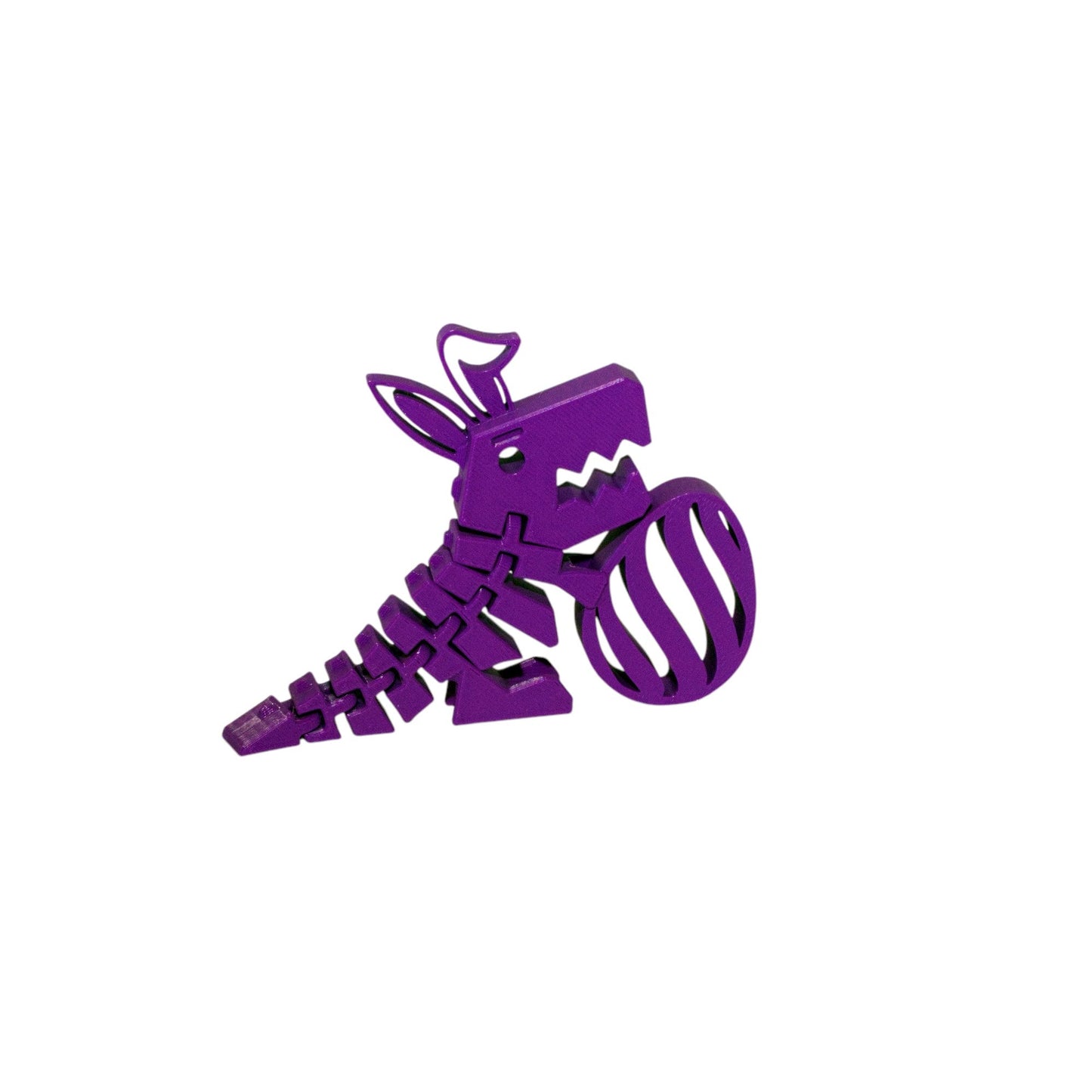 Flexy Dino Easter Bunny Fidget Toy - Articulated Toy - HL Designs - FDEBFT - PLA - PUR