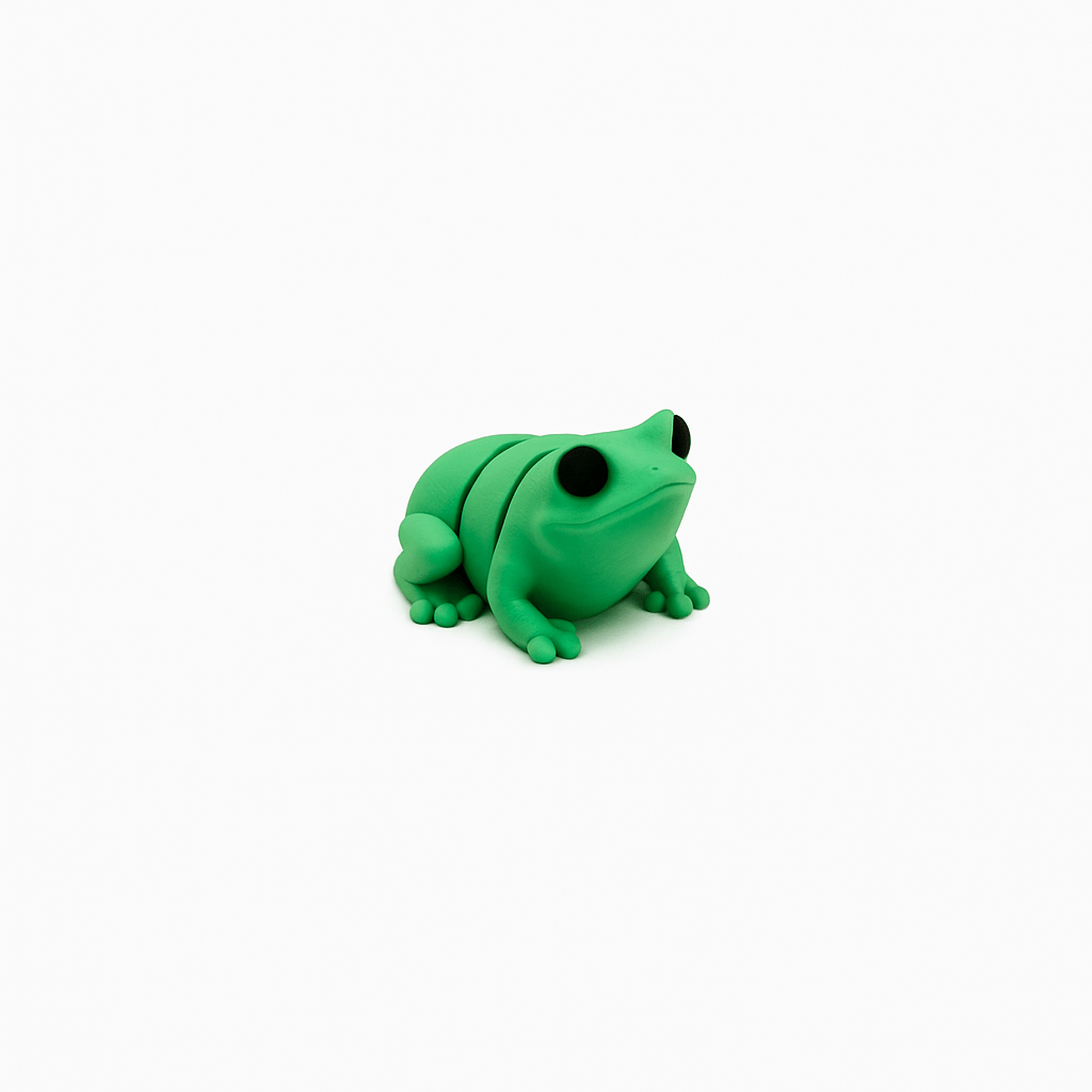 Frog Jigglit – 3D Printed Articulated Frog Toy | Flexible Fidget, Sensory | Collectible Gift for Kids & Adults - Articulated Toy - HL Designs - JIG-PLA-FRO