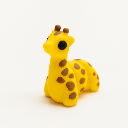 Giraffe Jigglit – 3D Printed Articulated Giraffe Toy | Flexible Fidget, Sensory | Collectible Gift for Kids & Adults - Articulated Toy - HL Designs - JIG-PLA-GIR
