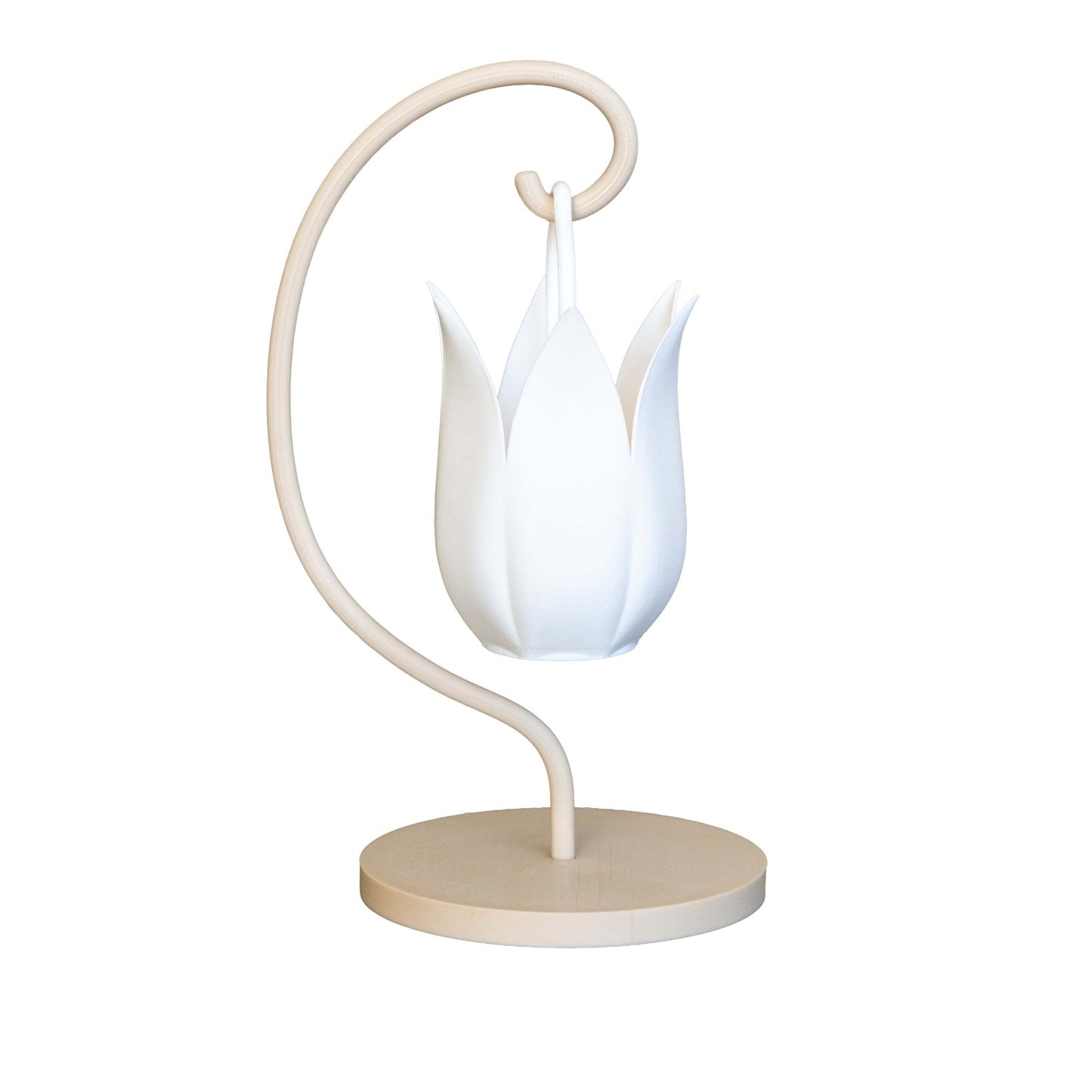 Hanging Tulip Flower Lamp and Stand – 3D Printed Home Decor | H&L Designs - Home Decor - HL Designs - HTFLS-PLA-NAT