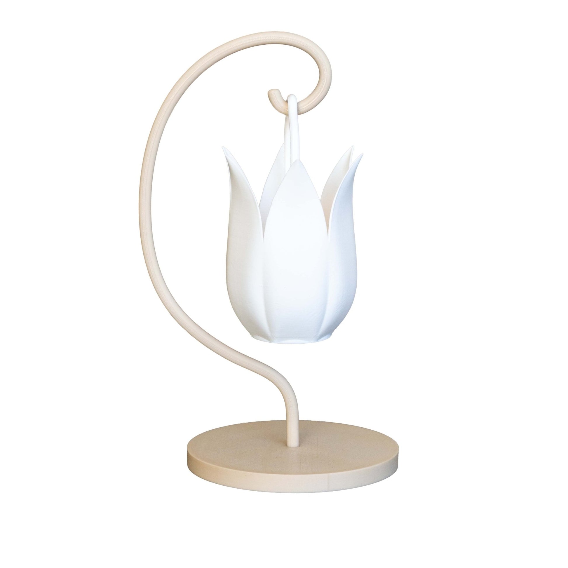 Hanging Tulip Flower Lamp and Stand – 3D Printed Home Decor | H&L Designs - Home Decor - HL Designs - HTFLS-PLA-NAT