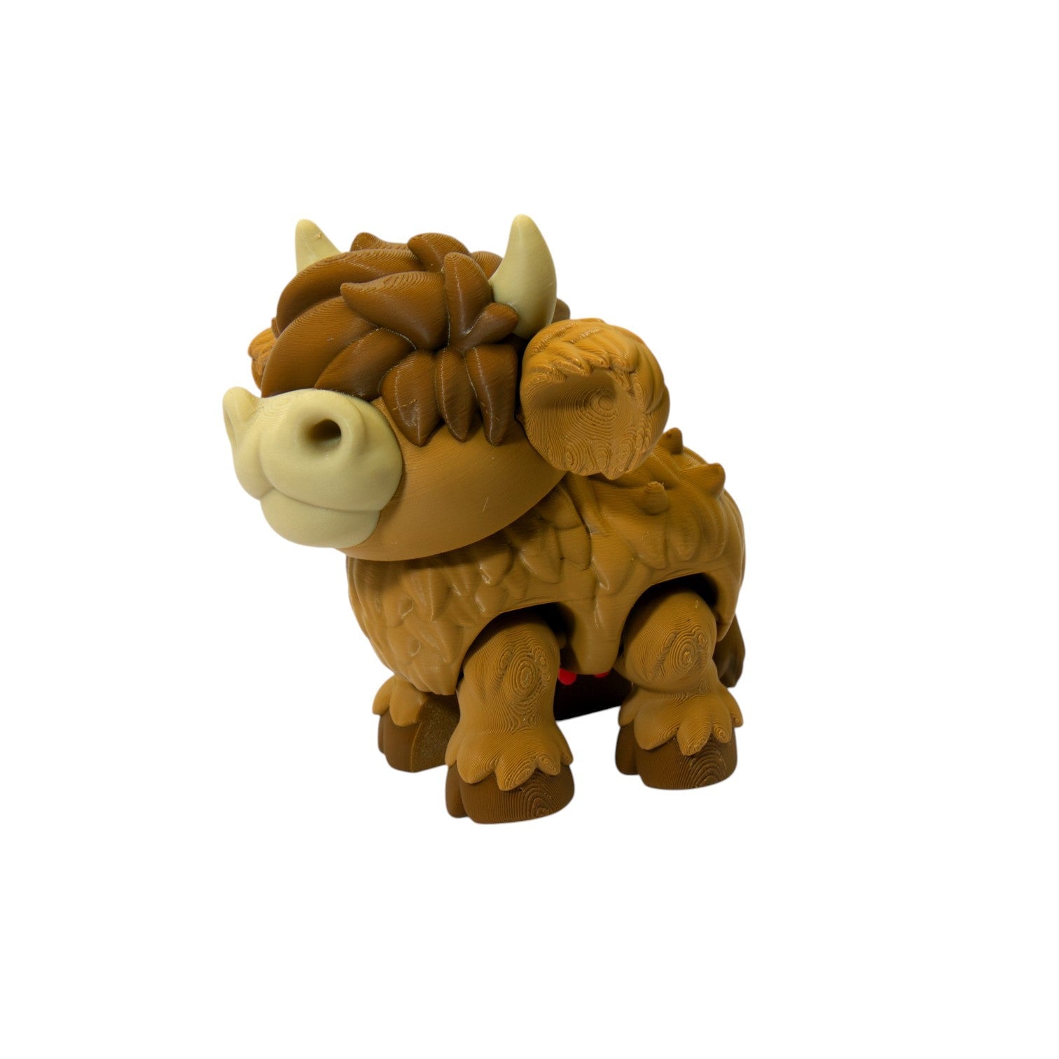 Highland Cow Flexi – 3D Printed Articulated Cow Toy | Flexible Fidget, Sensory Gift | Collectible for Kids & Adults - Articulated Toy - HL Designs - SKU - HLC - FLE