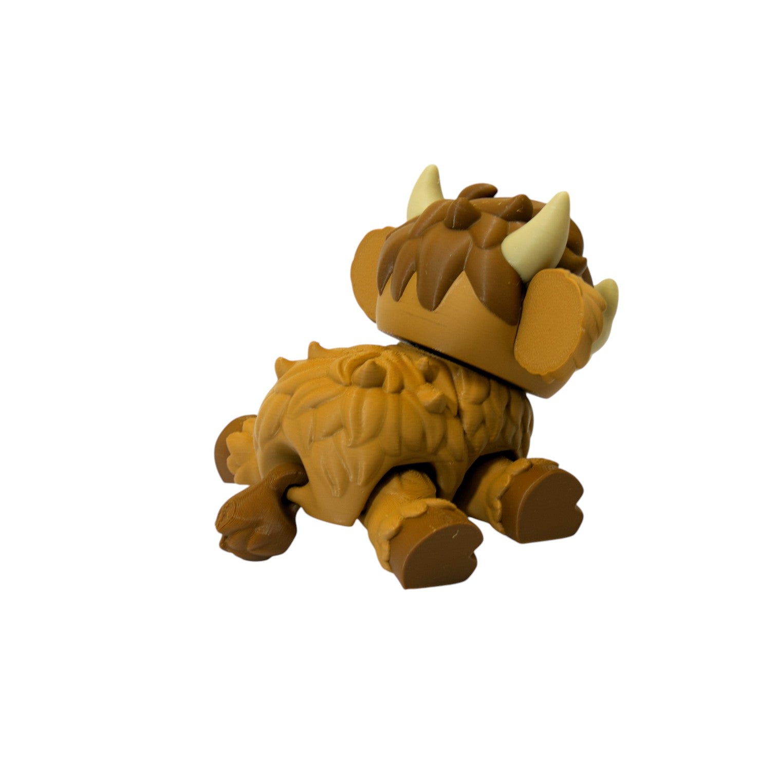 Highland Cow Flexi – 3D Printed Articulated Cow Toy | Flexible Fidget, Sensory Gift | Collectible for Kids & Adults - Articulated Toy - HL Designs - SKU - HLC - FLE