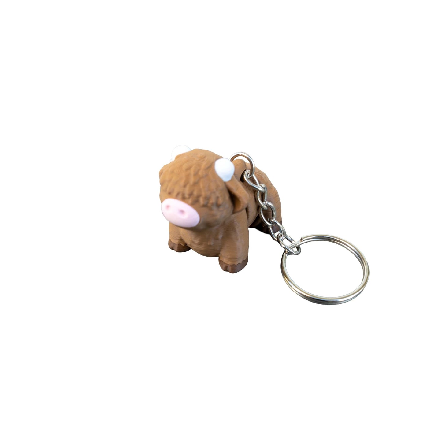 Highland Cow Jigglitz Keychain – Articulated Mini Fidget - Articulated - HL Designs - SKU-JIG-HIG-KEY