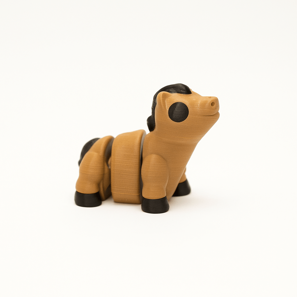 Horse Jigglit – 3D Printed Articulated Horse Toy | Flexible Fidget, Sensory | Collectible Gift for Kids & Adults - Articulated Toy - HL Designs - JIG-PLA-HOR