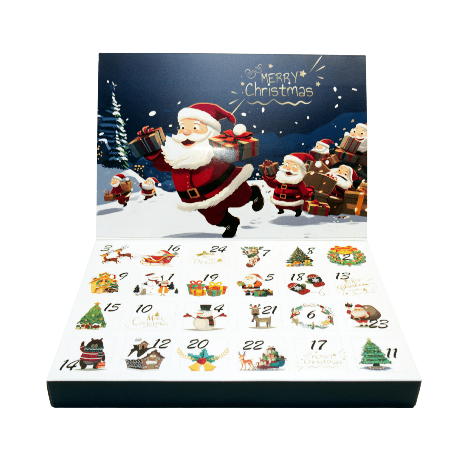 Jigglitz Christmas Advent Calendar – 6 Limited Edition Christmas Jigglitz + 18 Mystery Toys - Articulated Toy - HL Designs - 