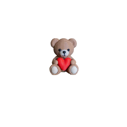 Knitted Animal Figures | 3D Printed Décor & Kids Toy | H&L Designs - Decor - HL Designs - HLD-KAF-BEAR