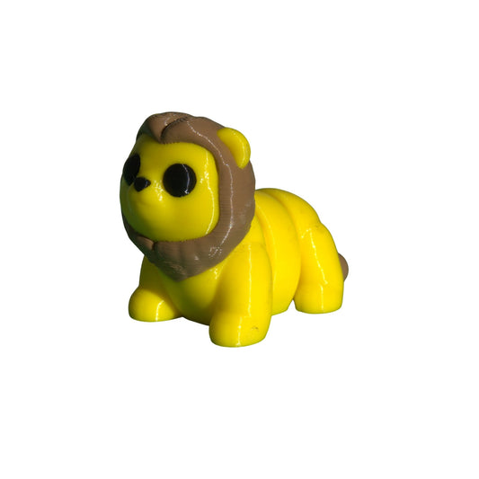 Lion Jigglit – 3D Printed Articulated Lion Toy | Flexible Fidget, Sensory | Collectible Gift for Kids & Adults - Articulated Toy - HL Designs - SKU-JIG-LIO