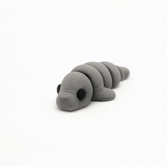 Manatee Jigglit – 3D Printed Articulated Manatee Toy | Flexible Fidget, Sensory | Collectible Gift for Kids & Adults - Articulated Toy - HL Designs - JIG-PLA-MAN
