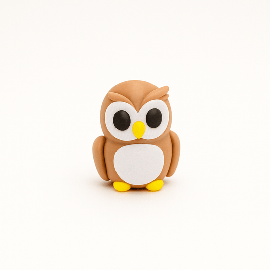 Owl Jigglit – 3D Printed Articulated Owl Toy | Flexible Fidget, Sensory | Collectible Gift for Kids & Adults - Articulated Toy - HL Designs - JIG-PLA-OWL