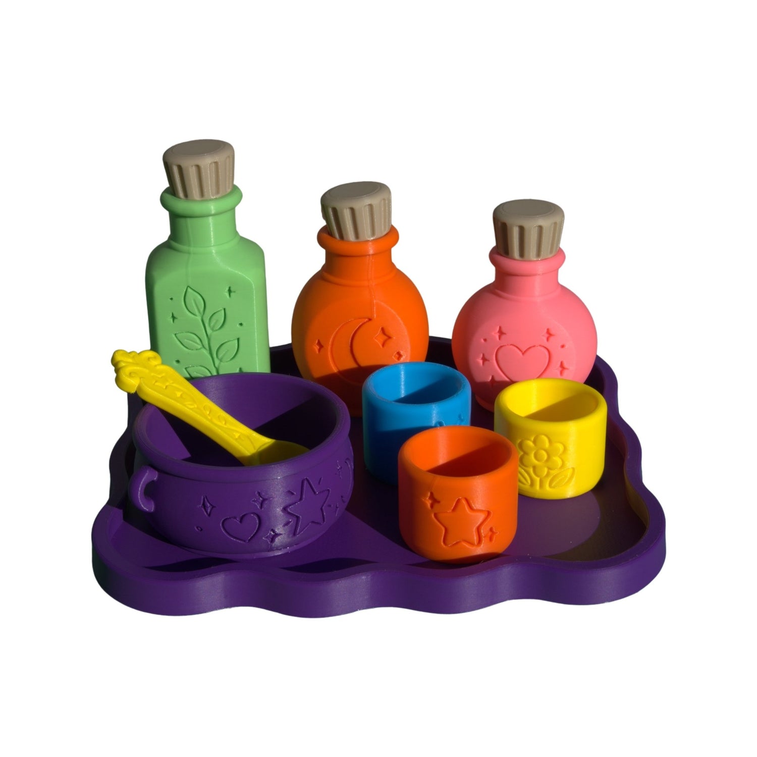 Potion Play Set – Pretend Play Cauldron & Potion Bottles Toy | 3D Printed - Toy - HL Designs - 