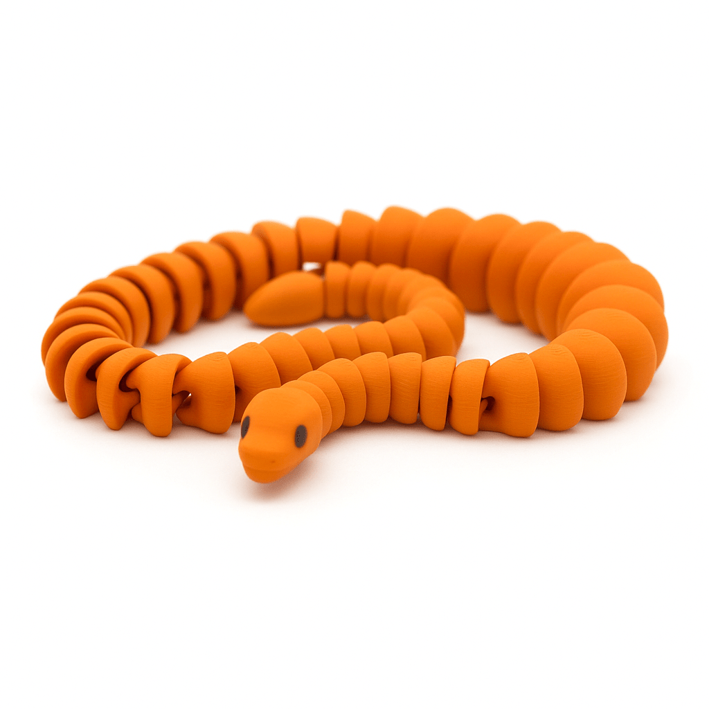 Python Jigglit – 3D Printed Articulated Python Toy | Flexible Fidget, Sensory | Collectible Gift for Kids & Adults - Articulated Toy - HL Designs - SKU-JIG-PYT