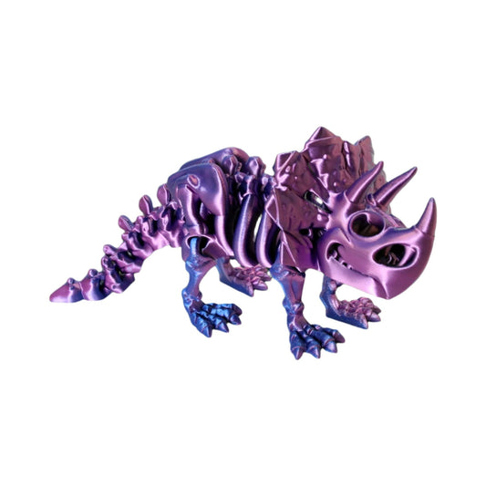 Skelly Triceratops - Articulated - HL Designs - TRI - PLA - MED - BM