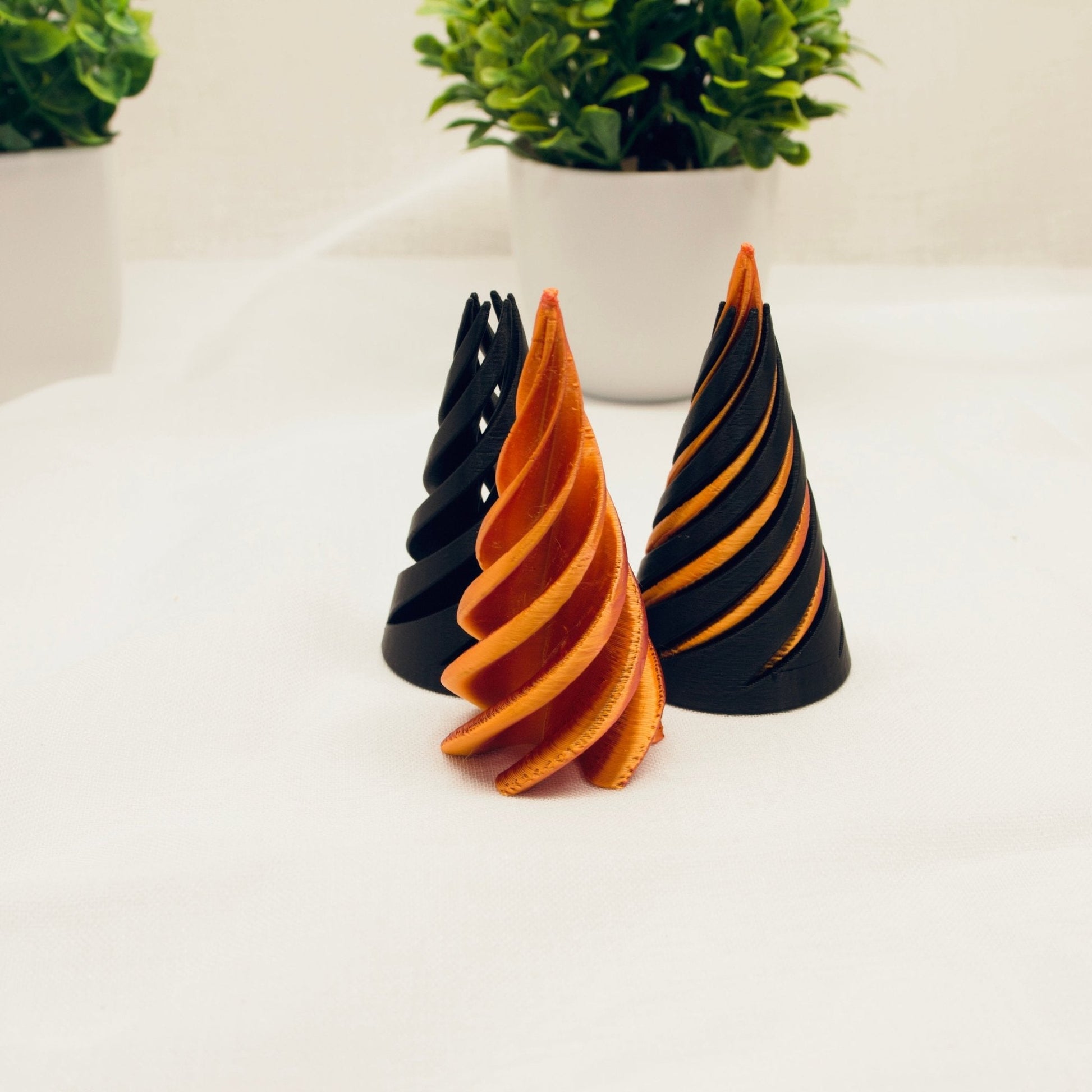Spiral Fidget Cone – 3D Printed Stress Relief Toy | Unique Desk Toy for Focus, Anxiety & Relaxation - Fidget - HL Designs - SFC - PLA - 1