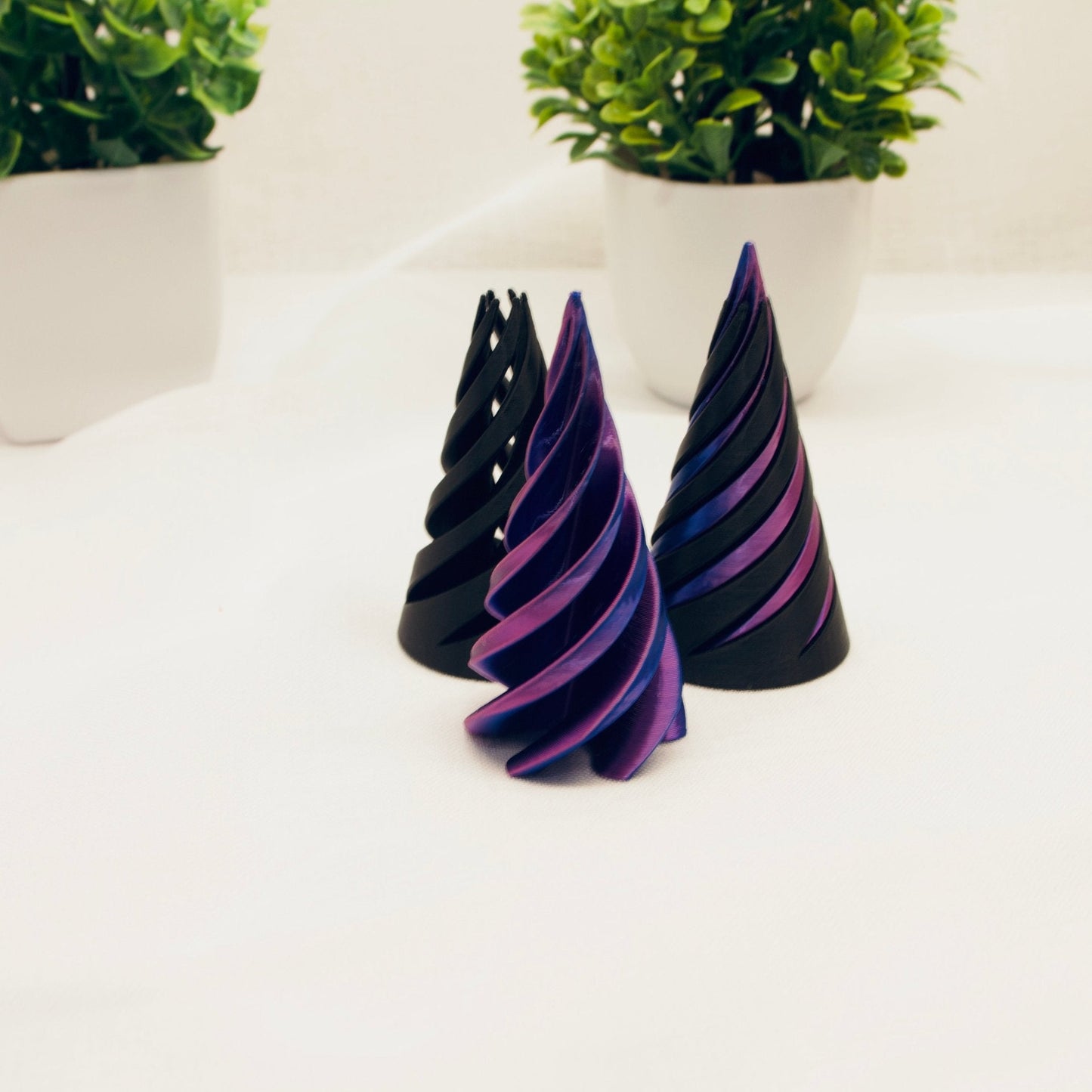 Spiral Fidget Cone – 3D Printed Stress Relief Toy | Unique Desk Toy for Focus, Anxiety & Relaxation - Fidget - HL Designs - SFC - PLA - 4