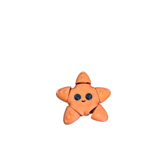Starfish Jigglit – 3D Printed Articulated Starfish Toy | Flexible Fidget, Sensory Gift | Collectible for Kids & Adults - Articulated Toy - HL Designs - SKU - JIG - STA