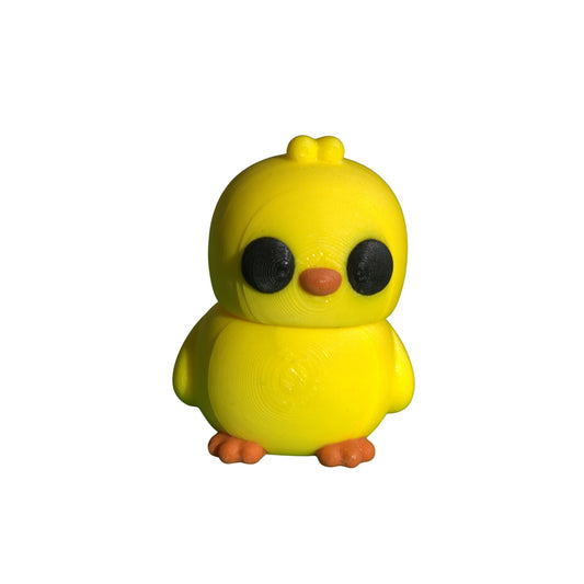Tiny Chick Jigglit – 3D Printed Articulated Chick Toy | Flexible Fidget, Sensory | Collectible Gift for Kids & Adults - Articulated Toy - HL Designs - SKU-JIG-CHK