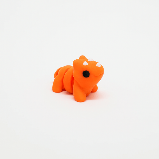Triceratops Jigglit – 3D Printed Articulated Triceratops Toy | Flexible Fidget, Sensory | Collectible Gift for Kids & Adults - Articulated Toy - HL Designs - JIG-PLA-TRI