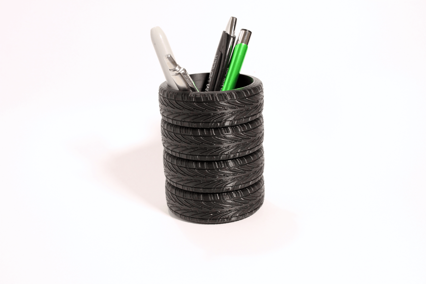 Tyre Stack Pen Holder - HL Designs - TSPH - PLA - BLK