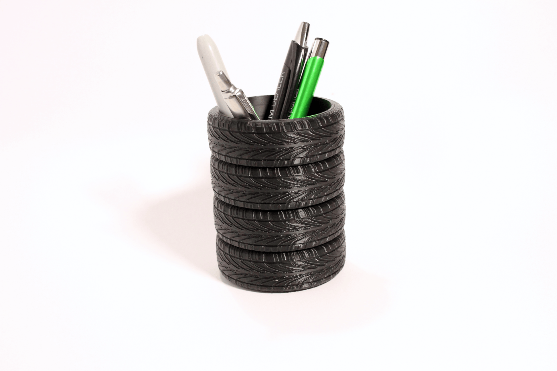 Tyre Stack Pen Holder - HL Designs - TSPH - PLA - BLK