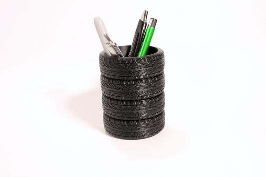 Tyre Stack Pen Holder - HL Designs - TSPH - PLA - BLK