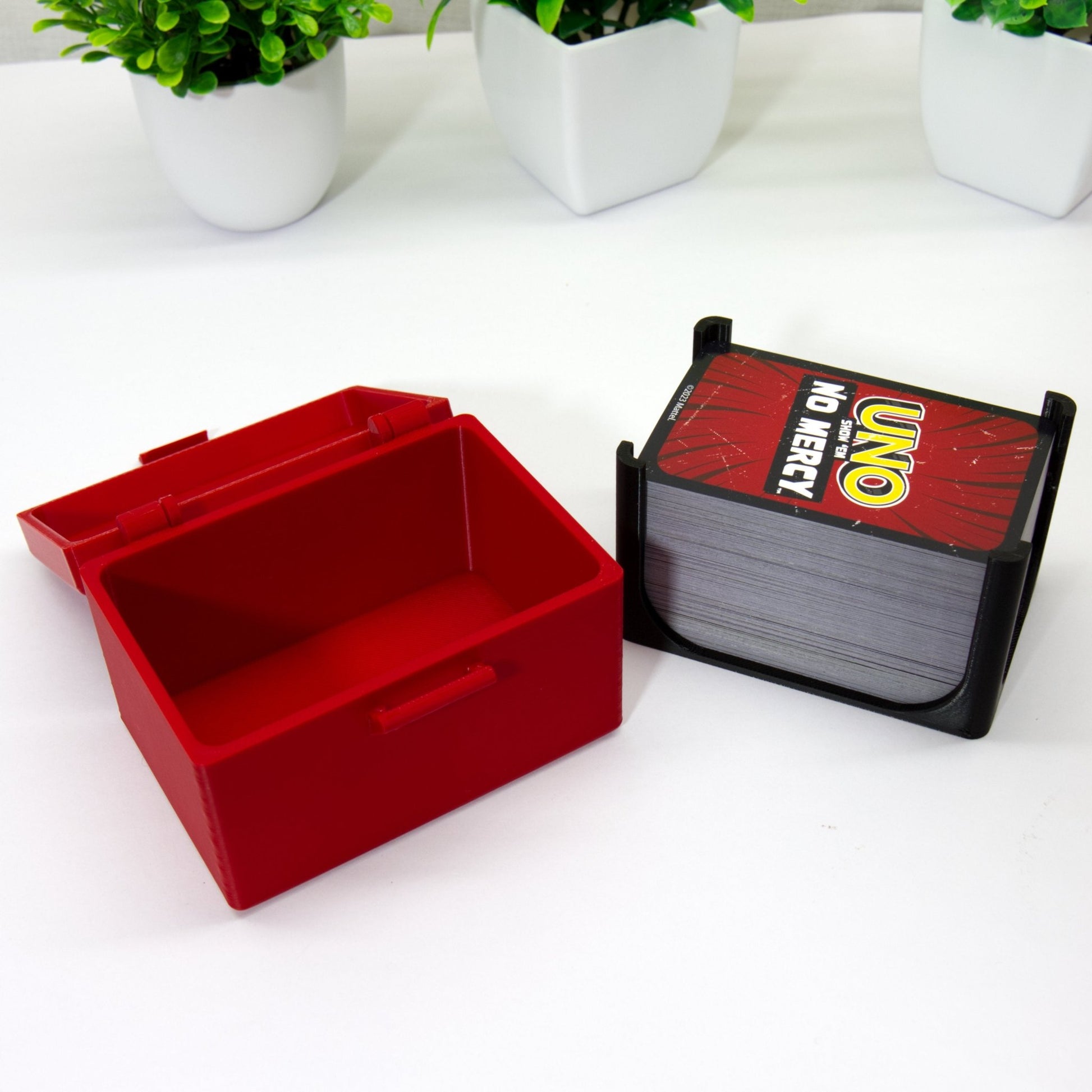 Uno No Mercy Card Box – Custom 3D Printed Card Holder | Durable Storage Case for Uno & Card Games - Box - HL Designs - SKU - UNO - NOM